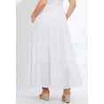 thumbnail image 3 of Catherines Women's Plus Size Knit Gauze Tiered Skirt, 3 of 4