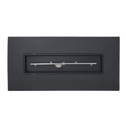 Jaxon Outdoor 56 Rectangular Propane Fire Table with Lava Rocks, Gray