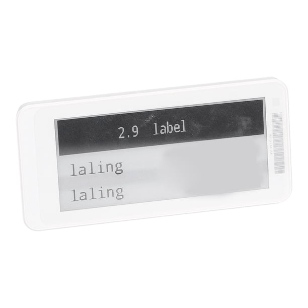 Etiqueta de precio electrónica inteligente ESL TFT Pantalla de visualización Etiqueta de estante Bajo consumo Bluetooth 2.9in Negro Blanco