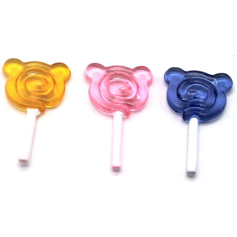 5Pcs Dollhouse Miniature Snacks Candy Lollipop Doll House Accessories ToyR.DE