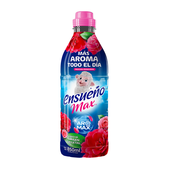 Suavizante de Telas Ensueño Max frescura primaveral 850 ml