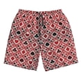 thumbnail image 3 of Uemuo Poker Pattern Men's Swim Trunks Hawaiian Beach Bathing Suit Swimsuits Beach Quick-Dry Shorts with Pockets-Medium, 3 of 9
