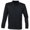 Black, variant on Henbury Mens Coolplus Moisture Wicking Long Sleeve Polo Shirt