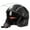 Black, variant on BAIANNAN Motorcycle Open Face Helmet For Men And Women Dual Lens Sun Visor Face Shield Top Lightweight Scooter Bike Retro 3/4 Helmet