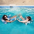 thumbnail image 3 of Inflatable Pool Mattress for Adults, Floating Hammock & Chair | Water Lounge for Pool Parties, Beach Fun & Relaxing Summer Green, 3 of 5