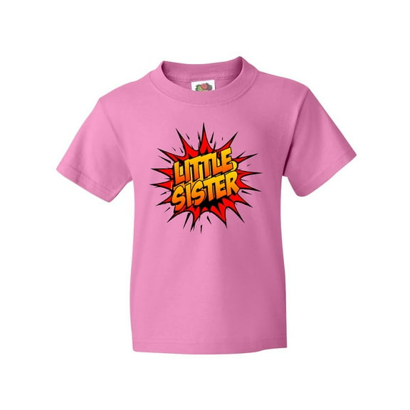Inktastic Little Sister Super Hero Youth T-Shirt
