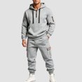 thumbnail image 2 of Leey-World Mens 2 Piece Outfits Jogging Suits for Men Activewear Work Out Hoodie and Sweatpants Set Casual Big and Tall Baggy Jumpsuit, 2 of 6