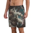 thumbnail image 2 of Balery Astronaut Polar Bear Roar Traje de Baño Estilo Hawaiano para Hombre, Shorts de Secado Rápido con Bolsillos-XX-Large, 2 of 6