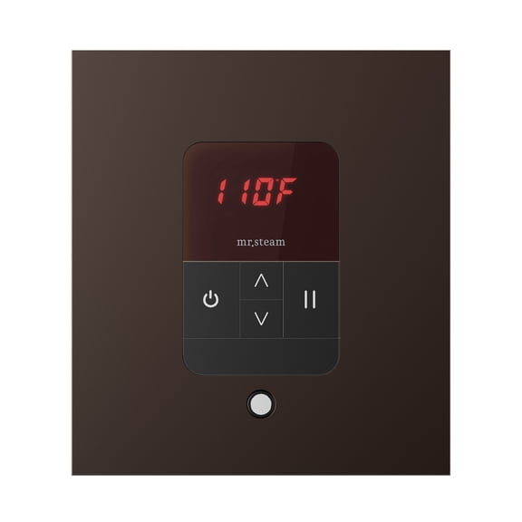 Mr Steam iTempo Square Steam Shower Control and Steamhead in OilRubBronze