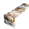 thumbnail image 2 of QuanTara Easter Table Runner Decor, 12.99 x 70.86in Polyester Table Flag for Dining Kitchen Party, Spring Tablecloth for Home Restaurant Foyer Decoration, 2 of 7