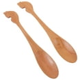 thumbnail image 6 of 2 Pcs Kitten Stirring Spoon Cartoon Coffee Spoon Long Handle Honey Stir Bar Teaspoon Wooden Cutlery Tableware Kitchen Tools, 6 of 8