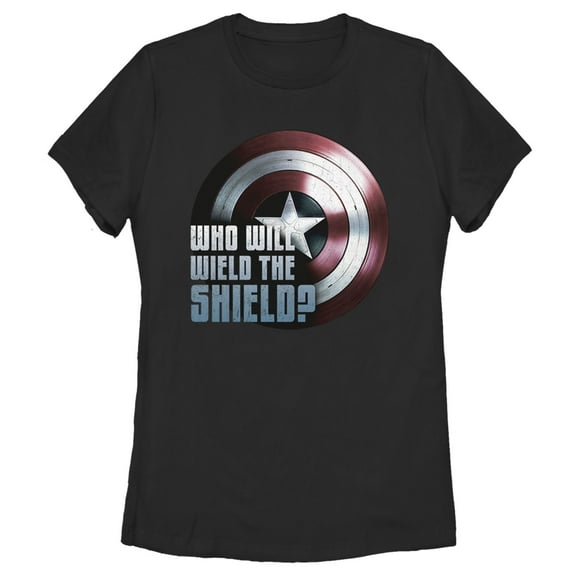 Women's Marvel The Falcon and the Winter Soldier Wield the Shield  Graphic Tee Black Medium