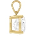thumbnail image 2 of Round Cut Solitaire Moissanite Pendant - Dangle Bail, 2 of 7