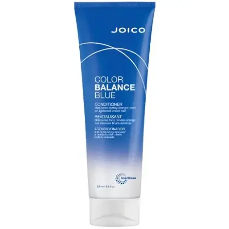 Joico Color Balance Blue Conditioner, Neutralizes Brassy Tones, Protects Colour Treated Hair, with Keratin and Green Tea Extract, 250mL