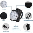 thumbnail image 3 of Rechargeable LED Bike Lights Set,4 Brightness Modes Bicycle Lights,USB Rechargeable IPX4 Water and Dirt proof Mountain Road Bike Front and Rear Light, 3 of 6
