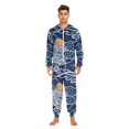 thumbnail image 3 of FORMRS Onesies Pajama for Adults Unisex Hoodie Winter Jumpsuit One Piece Sleepwear, Sizes S-2XL, Blue Night Sky, 3 of 7