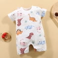 thumbnail image 2 of Baby Onesies Boy Baby Boy Rompers Bamboo Viscose Short Sleeve One-piece Jumpsuit Baby Boy Summer Clothes, 2 of 4