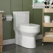DeerValley Liberty DV-1F52812 Dual-Flush Elongated One-Piece Toilet (Seat Included)