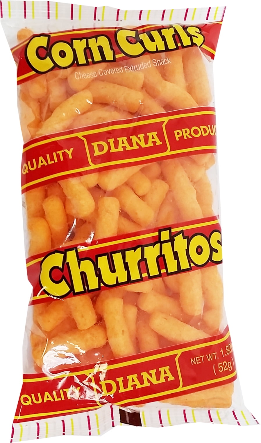 Prodiana Corn Curl Snack 1.83 oz - Churritos (Pack of 9)