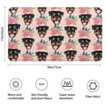 thumbnail image 3 of Rottweiler and Pioneer Flower Bathroom Rugs Mat,Non Slip Microfiber Bathroom Rug,Rubber Backing,Soft Bathroom Mats for Bathroom Floor,Tub and Shower,17x30in(43x75cm), 3 of 5