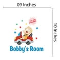 thumbnail image 3 of Bobby's Room Cute Baby Customised Name Wall Decal- Kids Name Nursery Decor- Personalized Wall Sticker, Boys Room Decor- Vinyl Wall Decal for Decoration-Size : 9" x 10"., 3 of 4