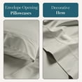 thumbnail image 6 of Casa Platino 100% Egyptian Cotton Sheets – 4 Piece California King Sheets Set, Hotel Style Luxury Silky Sateen Weave for Smooth All-Season Comfort, 15” Snug Fit Deep Pocket – Silver, 6 of 8