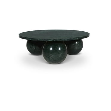 Meridian Furniture Spherical Green Forest Marble Coffee Table