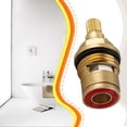 thumbnail image 4 of Yuarrent Cartucho de válvula de grifo de baño de ducha hecho con latón y cerámica Buen cartucho de grifo de cerámica para baño Accesorios de baño Rojo, 4 of 6