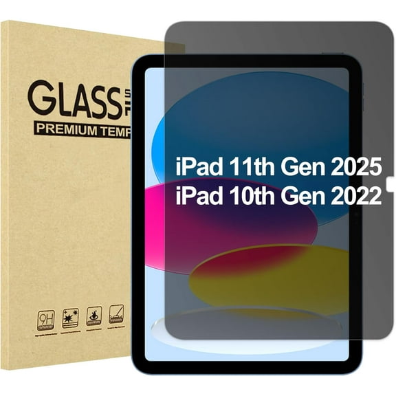 ProCase for iPad 10th Generation 10.9 2022 Privacy Screen Protector A2696/A2757/A2777, Anti-Spy Tempered Glass Film Guard for iPad 10.9" 10th 2023