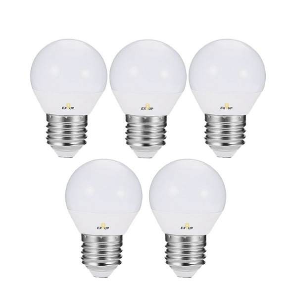 220-240V LED Light Bulbs 7W E27 LED Spotlight Bulb Lamp Globe Light Bulbs Frosted LED Filament Indoor Bulb for Ceiling Lighting White 5Pcs