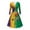 Multicolor N, variant on ZQUUVOU Women's Carnival Festival Dress V Neck Long Sleeve Flowy Dress Casual Waist Mini Holiday Outfits Swing Skater Multicolor G