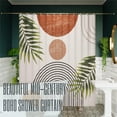 thumbnail image 2 of Beautiful Boho Shower Curtain for Your Bathroom - A Stylish 72" x 72" Modern Mid Century Curtain That Fits Perfect to Every Bath Decor - Ideal to Brighten Up Your Bohemian Bathroom at Home, 2 of 6