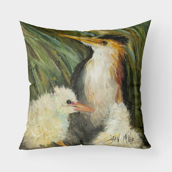 Carolines Treasures JMK1225PW1818 Happy Family Canvas Fabric Decorative Pillow  18H x18W multicolor