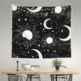thumbnail image 2 of Honeii Crescent and Stars print Tapestry for Bedroom, Tapestry Wall Tapestry Aesthetic, Room Decor Classroom Tapestries for Living Room Dorm Room 51" X 60", 2 of 6