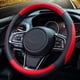 thumbnail image 2 of Funda de cuero para volante de coche (37-38 cm), color rojo - Funda universal para volante de coche, 2 of 5