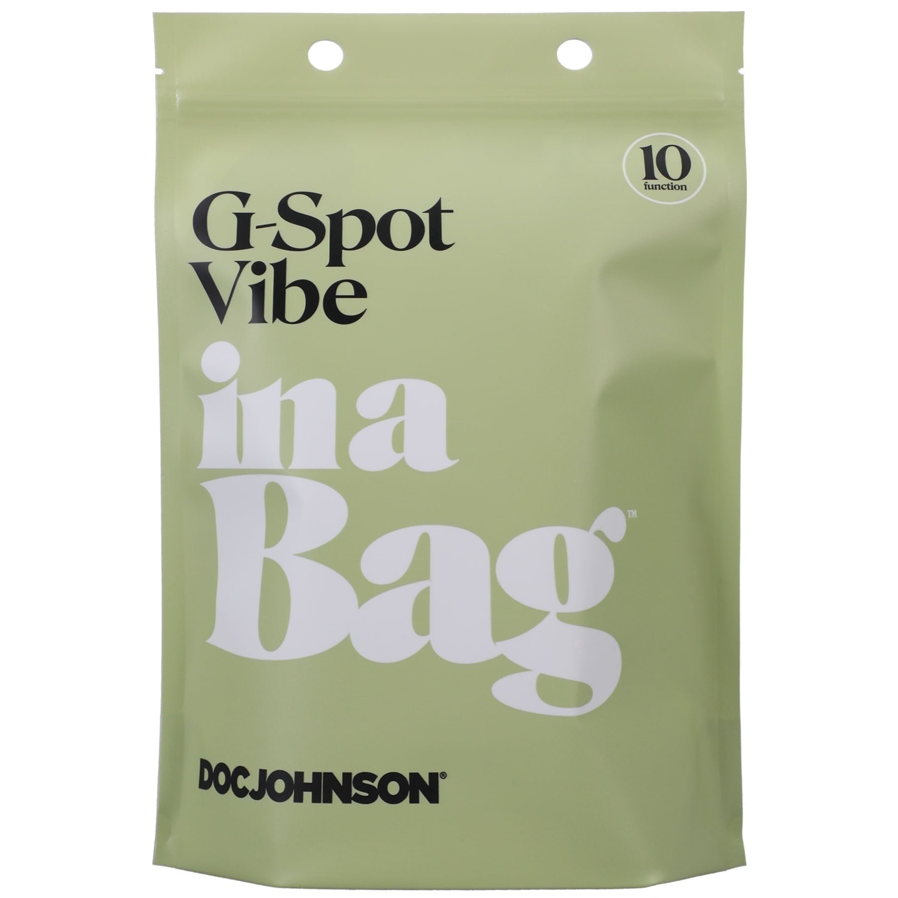Doc Johnson G-Spot Vibe In A Bag Rechargeable Silicone Vibrator Black
