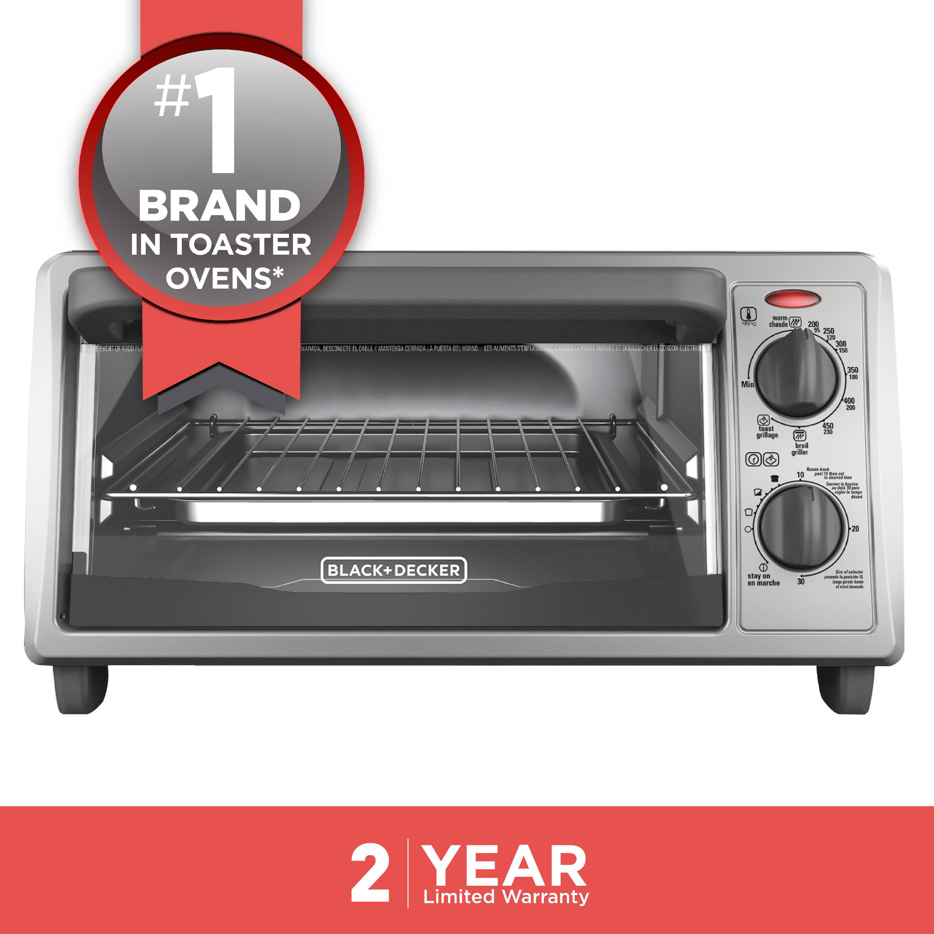 Black & Decker™ 4-Slice Toaster Oven in Grey, 1 ct - Kroger