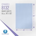 thumbnail image 2 of Dynarex Drape Sheets, 2-Ply Tissue, Disposable Paper Sheets Used by Medical Professionals for Patient Privacy and Protection, 40" x 60," 2-Ply, Blue, 1 Case of 100, 2 of 7