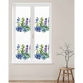 thumbnail image 2 of Window Privacy Film Green Blue Botanical Stained Glass Window Film Decorative Sun Block Window Cover Succulent Summer Tropical Window Clings Static Adhesive Sticker for Bathroom 29.5"x118", 2 of 6
