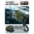 thumbnail image 3 of SUPCASE for Apple AirPods Pro 3 Case with Lock & Carabiner, [IP68 Waterproof] [Military-Grade Protection] [Supports Wireless Charging] Anti-Scratch Hard Shell Cover for AirPods Pro 3rd Gen, Guldan, 3 of 7