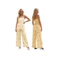 thumbnail image 2 of LMLYSoH Women's 2 Piece Casual Outfits Sleeveless Dot Print Tube Tops Wide Leg Pants Sets, 2 of 9