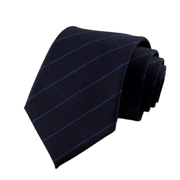 Ties For Men Solid Mens Tie Cotton Stripe Skinny Ties For Men Slim Mens Neckties For Wedding Partyblack Striped