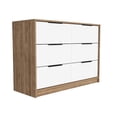 thumbnail image 2 of Cómoda Excelsior 4 Cajones 2 Espacios Inferiores Kaia Miel Blanco M, 2 of 4