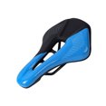 thumbnail image 3 of Naiovety Asiento de sillín de bicicleta de carretera Diseño hueco Asiento de cojín de cuero de PU transpirable Accesorio de ciclismo de carretera Ciclismo azul negro Naiovety OD000144-01B, 3 of 6