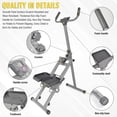 thumbnail image 3 of Leumius Stair Stepper for Home Gym Exercise,Vertical Climber Exercise Equipment with LCD Display,Compact Folding Stair Climber with Extended Step Range,Gunmetal, 3 of 7