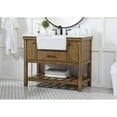 thumbnail image 2 of Elegant Decor Clement 42" Aluminum MDF Single Bathroom Vanity in Driftwood, 2 of 8