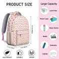 thumbnail image 6 of Cute small backpack for school with juicy pink peach pattern compact travel backpack lightweight school bag for daily use and fresh tropical print, 6 of 6