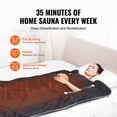 thumbnail image 6 of KFFKFF Sauna Blanket Far Infrared Heating with Arm Holes for Detox Oxford 75x35in, 6 of 9