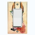 thumbnail image 1 of Metal Light Switch Plate Cover Cute Doberman Hipster Outfit Beige DOG022, 1 of 13