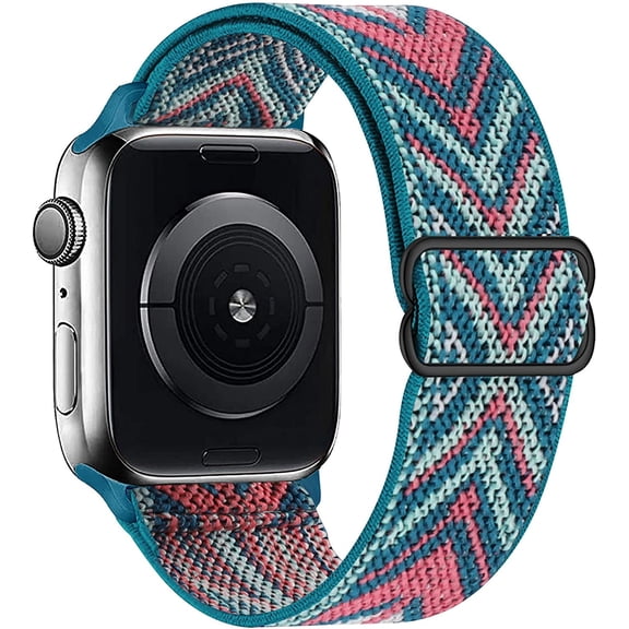 Stretchy Solo Loop Compatible with Apple Watch Bands 38mm 40mm 41mm 42mm 44mm 45mm 46mm 49mm,Braided Elastics Nylon Strap Women Men for iWatch Series